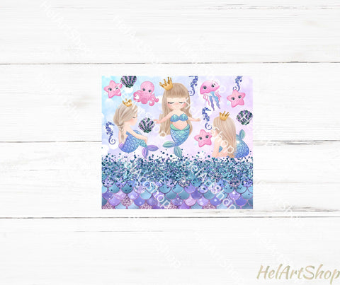 Mermaid Tumbler PNG | Sublimation Skinny Tumbler Sublimation _HelArtShop_ 