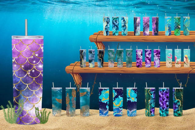 Mermaid Tumbler Sublimation Sublimation SvgOcean 
