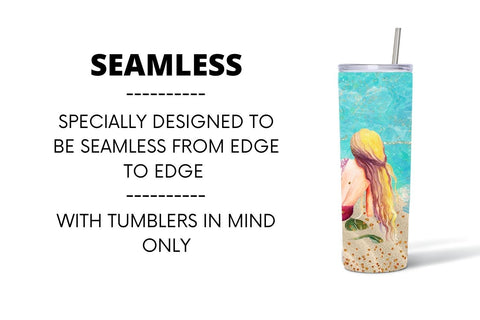 Mermaid Tumbler Sublimation Sublimation SvgOcean 