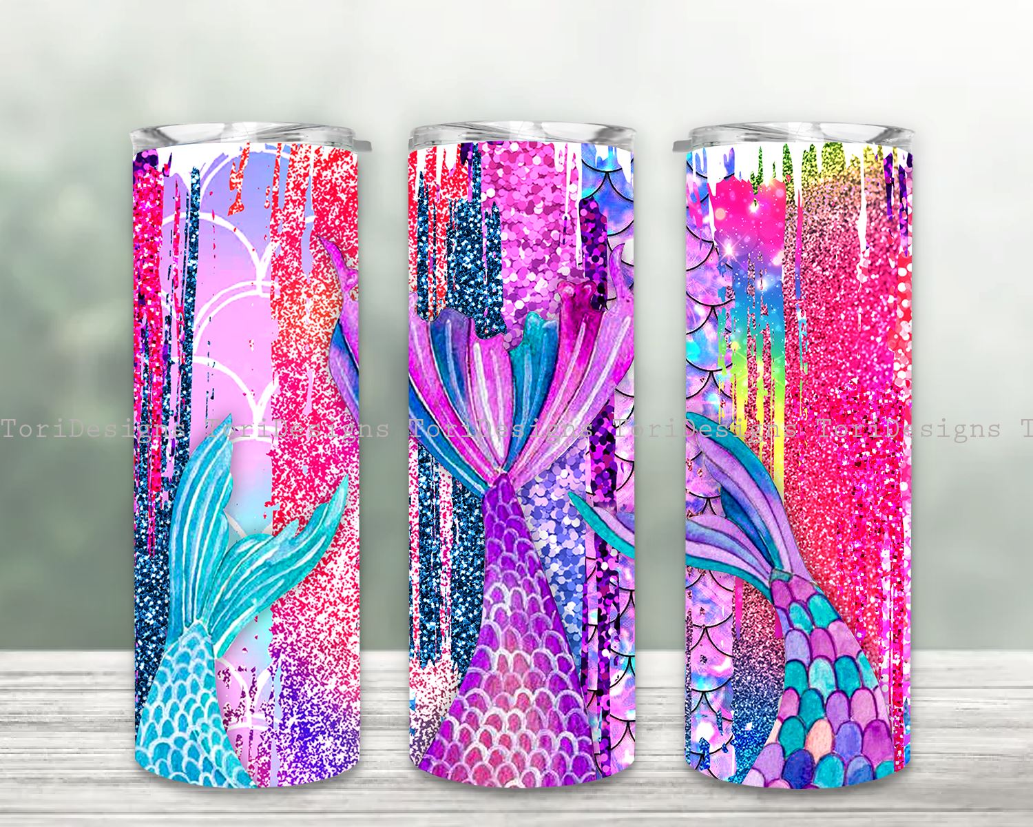 Glitter Mermaid Tumbler – Fifis Hidden Treasures Shop