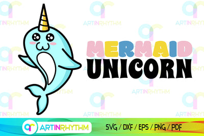 mermaid unicorn svg SVG Artinrhythm shop 