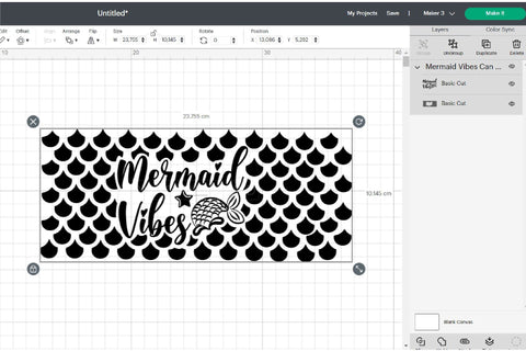 Mermaid Vibes Libbey Can Glass Wrap, Seamless Pattern SVG SVG OrangeBrushStudio 