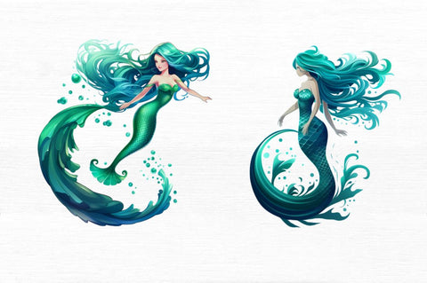 Mermaid Wiki Fin Fun Tidal Teal Clipart Sublimation Regulrcrative 