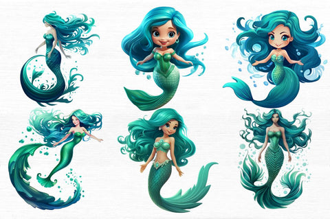 Mermaid Wiki Fin Fun Tidal Teal Clipart Sublimation Regulrcrative 