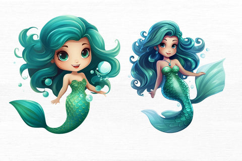Mermaid Wiki Fin Fun Tidal Teal Clipart Sublimation Regulrcrative 