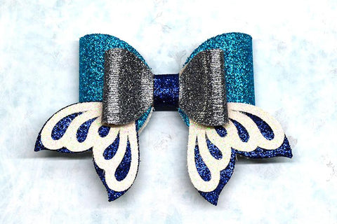 Mermaid's tale bow template SVG ArtiCuties 
