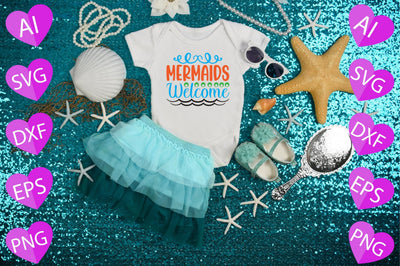 Mermaids Welcome SVG CraftlabSvg29 