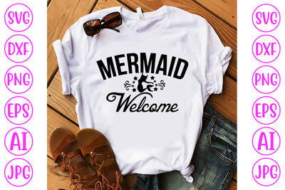 Mermaids Welcome SVG Cut File SVG Syaman 