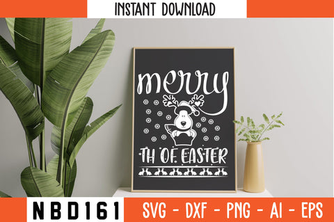 merry 4th of easter T-Shirt Design SVG Nbd161 