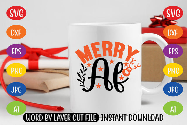 Merry Af SVG CUT FILE SVG MStudio 