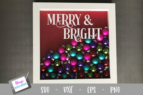 Merry and Bright - Christmas SVG SVG Stacy's Digital Designs 