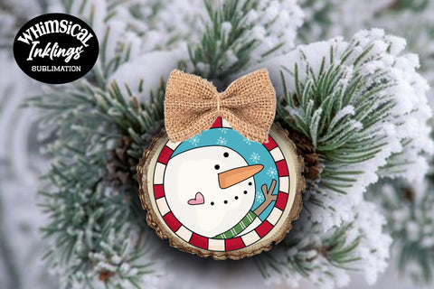 Merry and Bright Ornaments Sublimation Whimsical Inklings 