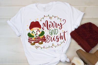 Merry And Bright PNG Sublimation Sublimation dapiyupi store 