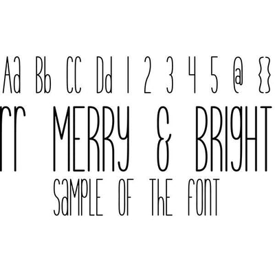 Merry and Bright - (Regular) Font Font Rivka’s Renditions 