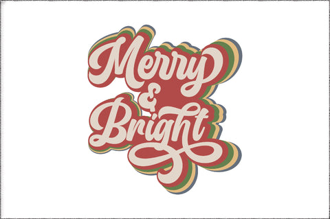 Merry and Bright Retro Sublimation Sublimation Jagonath Roy 