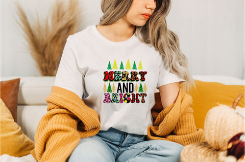 Merry and Bright Sublimation SVGArt 