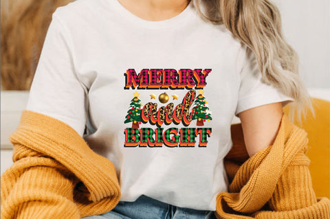 Merry and Bright Sublimation SVGArt 