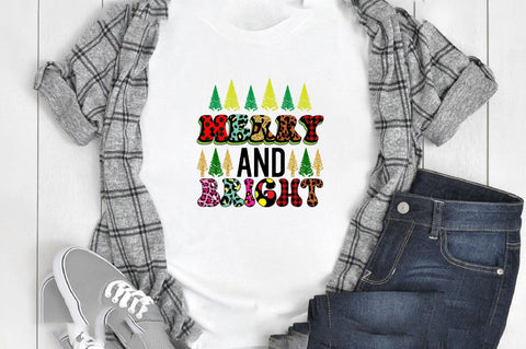 Merry and Bright Sublimation SVGArt 