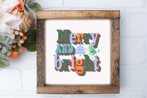 Merry and Bright Sublimation SVGArt 
