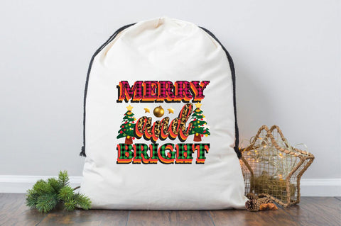 Merry and Bright Sublimation SVGArt 