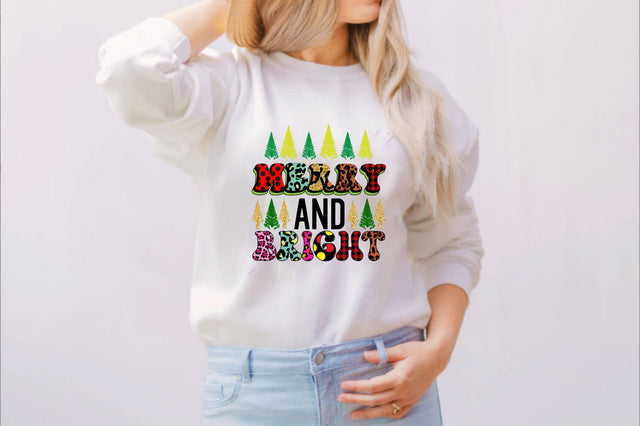 Merry and Bright Sublimation SVGArt 