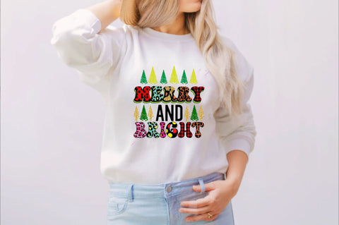 Merry and Bright Sublimation SVGArt 