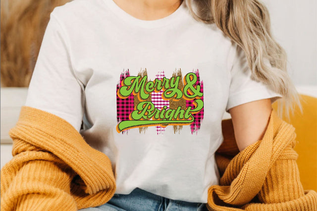Merry and Bright Sublimation SVGArt 