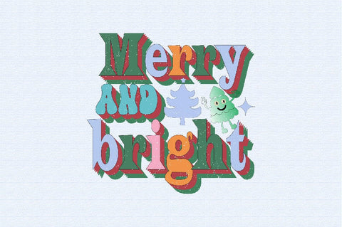 Merry and Bright Sublimation SVGArt 