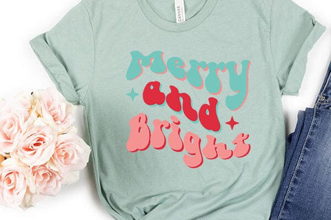 Merry And Bright SVG Angelina750 