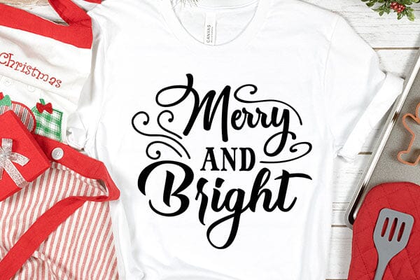 Merry And Bright SVG Angelina750 