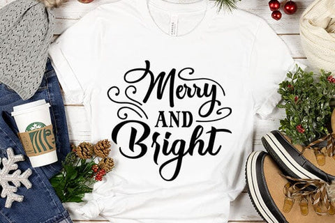 Merry And Bright SVG Angelina750 