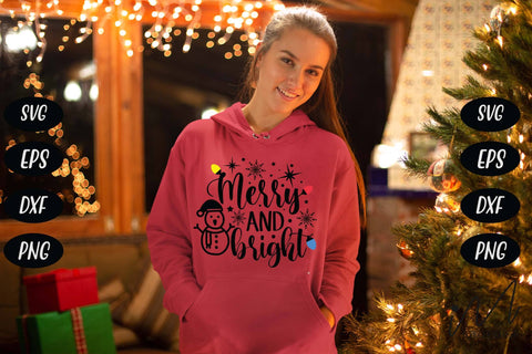 Merry and bright svg, Christmas genome svg, Merry Christmas svg SVG Isabella Machell 