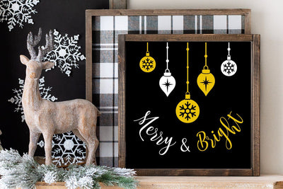 Merry and Bright SVG Christmas Sign SVG zoellartz 