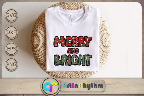 Merry And Bright Svg, Christmas Svg, Christmas Svg File, Christmas Decor SVG Artinrhythm shop 