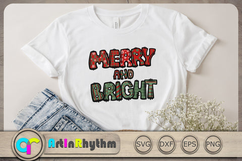Merry And Bright Svg, Christmas Svg, Christmas Svg File, Christmas Decor SVG Artinrhythm shop 
