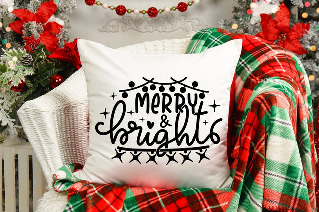Merry and Bright Svg Cut File SVG dapiyupi store 