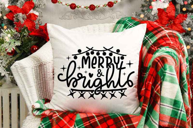 Merry and Bright Svg Cut File SVG dapiyupi store 