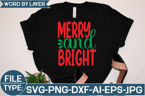 Merry and Bright SVG Cut File SVG Studio Innate 
