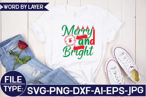 Merry and Bright SVG Cut File SVG Studio Innate 