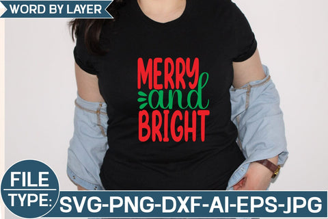 Merry and Bright SVG Cut File SVG Studio Innate 