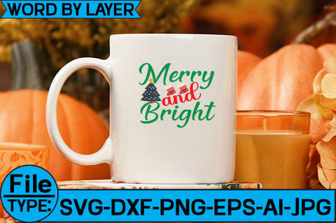 Merry and Bright SVG Cut File SVG Studio Innate 
