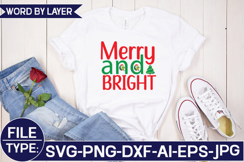 Merry and Bright SVG Cut File SVG Studio Innate 