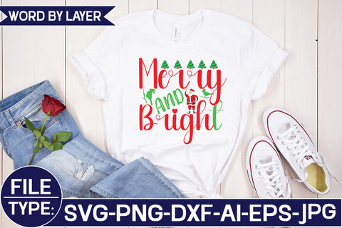 Merry and Bright SVG Cut File SVG Studio Innate 