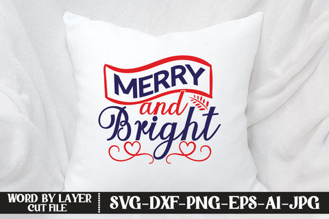 Merry and Bright SVG DESIGN SVG MStudio 