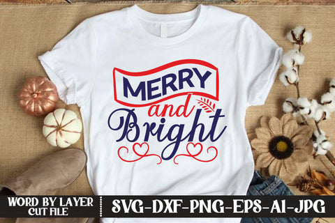 Merry and Bright SVG DESIGN SVG MStudio 