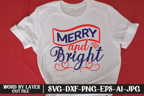 Merry and Bright SVG DESIGN SVG MStudio 