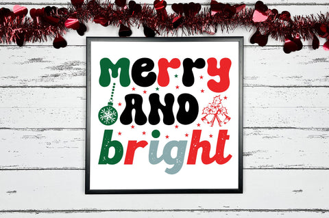 Merry and bright SVG Design SVG Regulrcrative 