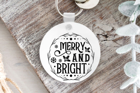 Merry and bright SVG Design SVG Regulrcrative 