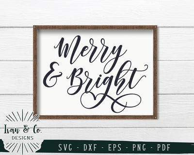 Merry and Bright SVG Files | Christmas | Holidays | Winter SVG (744082431) SVG Ivan & Co. Designs 