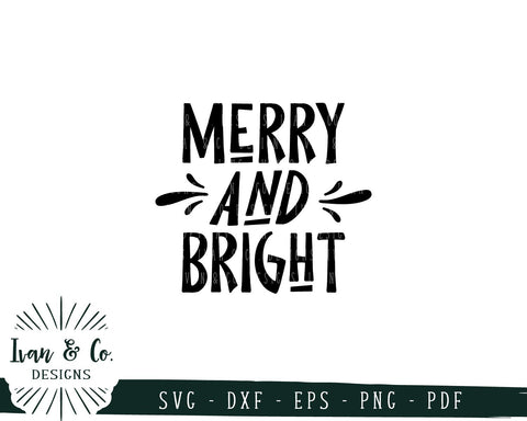 Merry and Bright SVG Files | Christmas | Holidays | Winter SVG (746670689) SVG Ivan & Co. Designs 